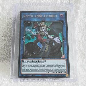 3/$35 Mint 1996 Yu-Gi-Oh! Reptilianne Echidna DUOV-EN016 UR Holo 1st Ed Card!!